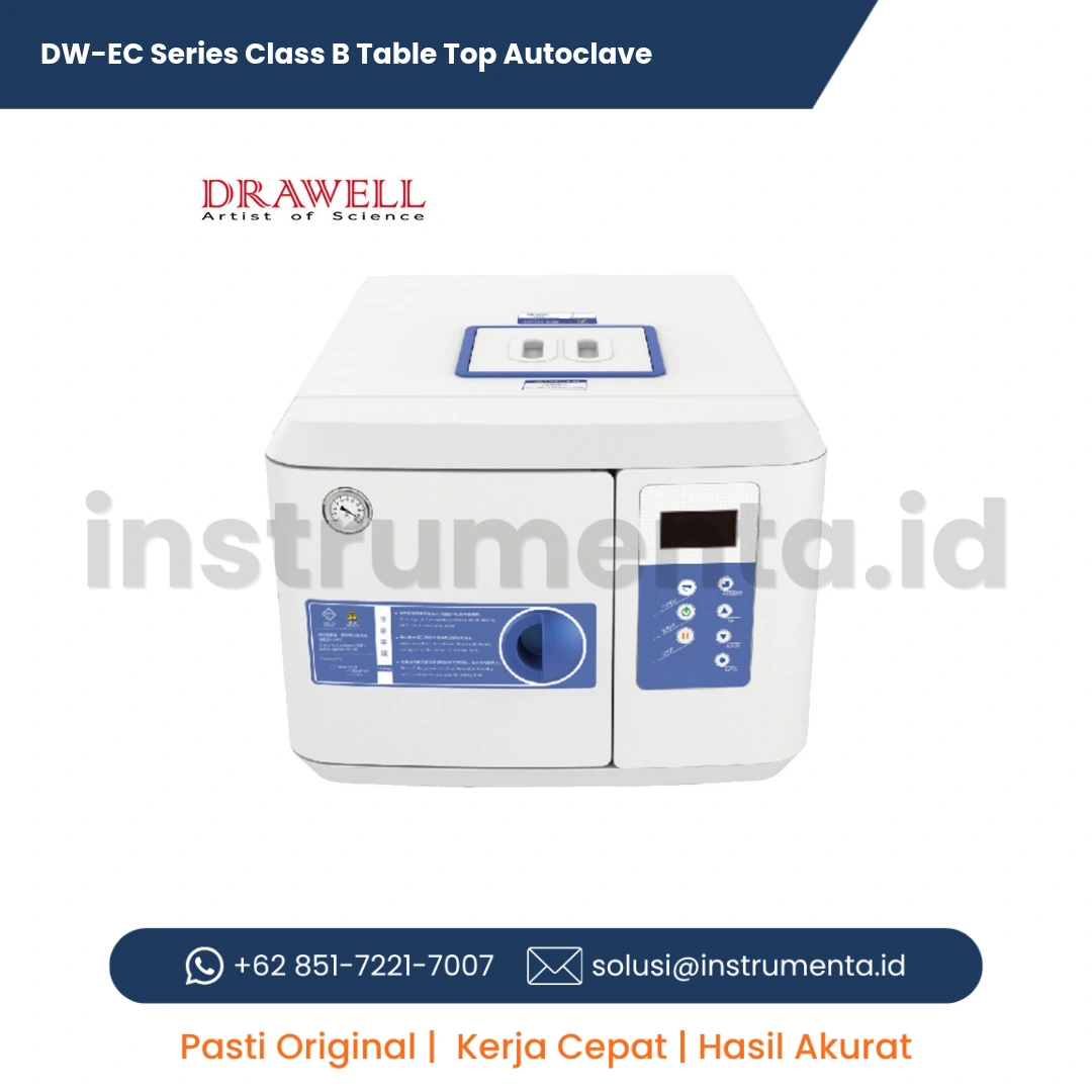 Distributor Resmi Autoclave Class B Table Top DW-EC Series Drawell Ready Stock Jakarta